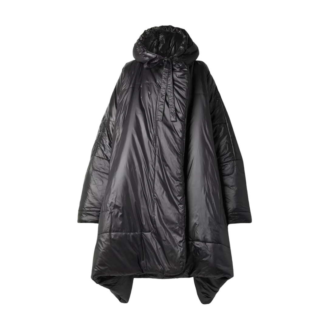 Norma Kamali Sleeping Bag Coat Story + Rain