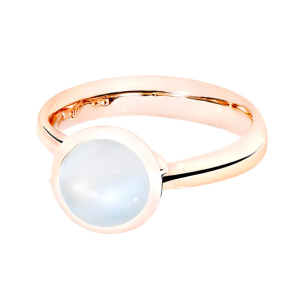 Tamara comolli bouton 18k rose gold small sand moonstone ring