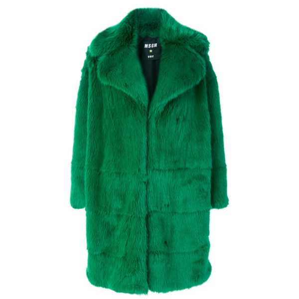 Msgm faux fur jacket