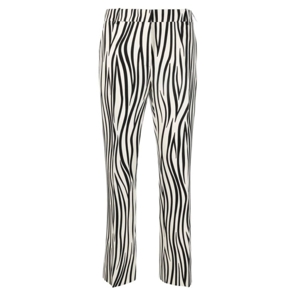 Zebra print tailored trousers