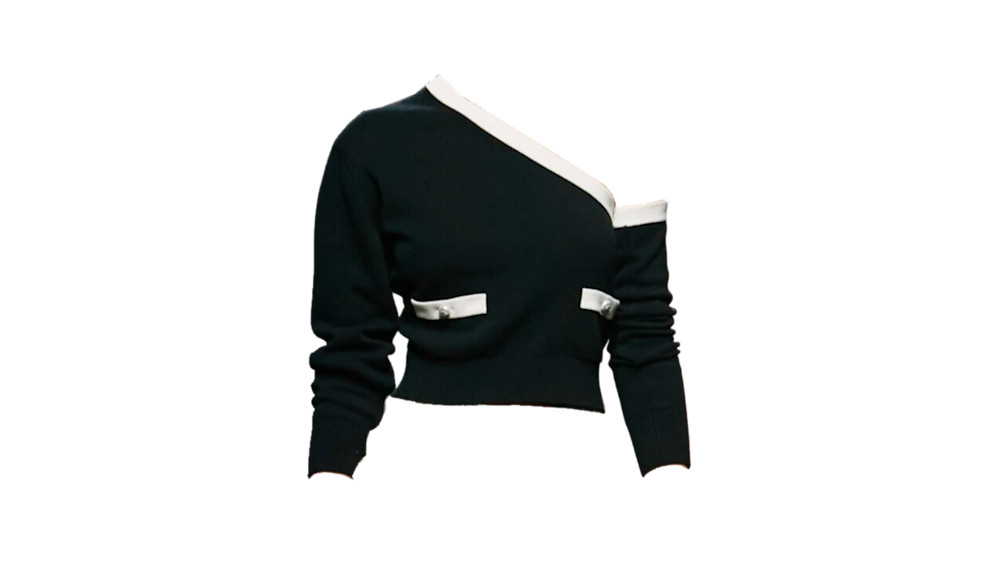 chanel crop sweater