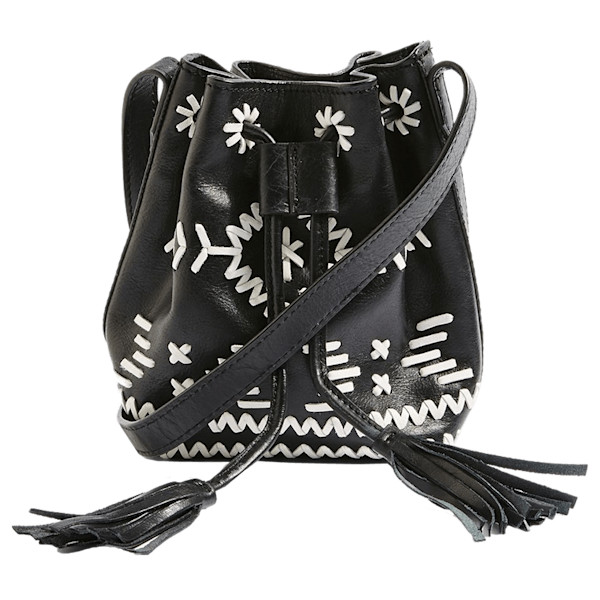 Topshop black top studded bag