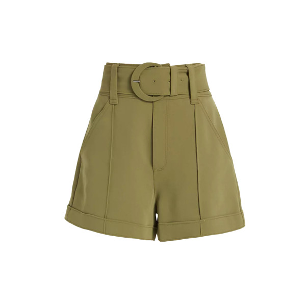 Cinq a  sept aldi belted high waisted shorts