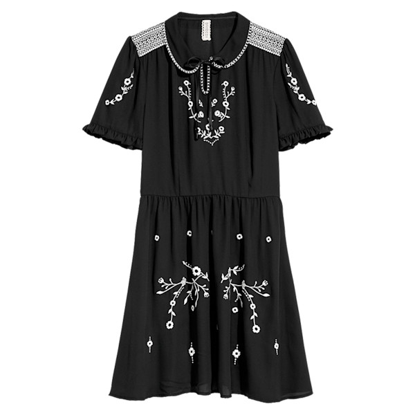 H+M - Cotton Dress with Embroidery | Story + Rain H+M - Cotton Dress with Embroidery | Story + Rain