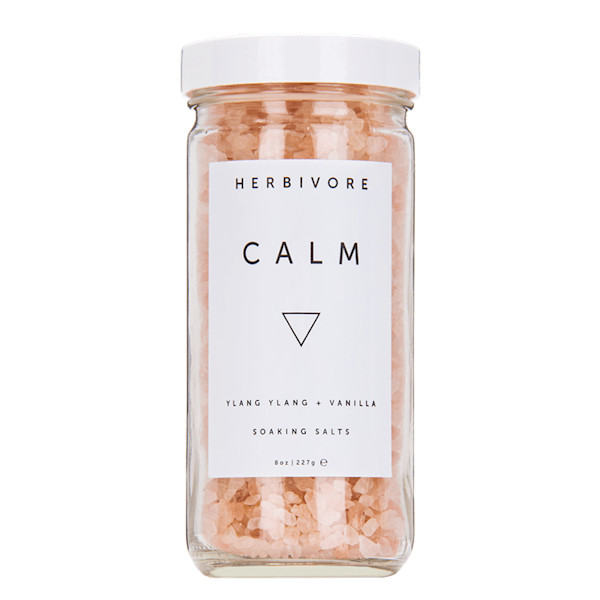 Sels de bain calmants Herbivore Botanicals à la rose et à la vanille