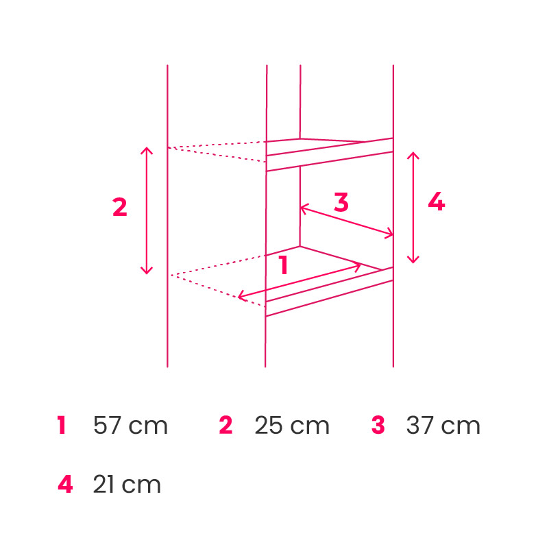 60 x 40 x 140 cm - 2