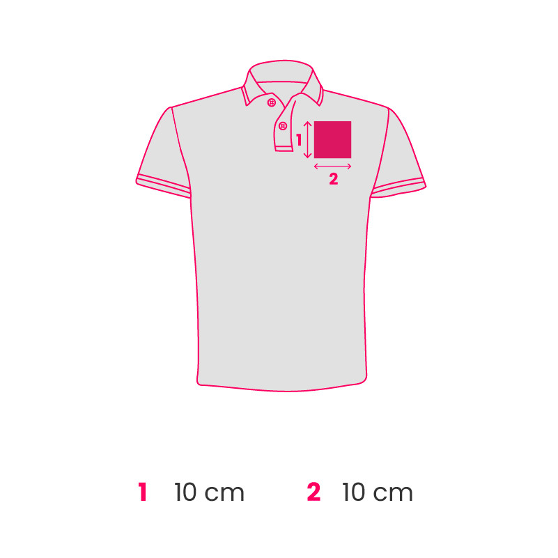 EF_boxinfo_vêtements_Polo-homme-Prince print left-chest 10x10