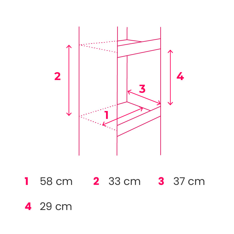 60 x 40 x 140 cm - 2