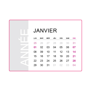 BREPOLS - 1 Petit Calendrier Chevalet de Bureau - Janvier 2024 à Décembre  2024 - Dimension 10.5 x 13 cm