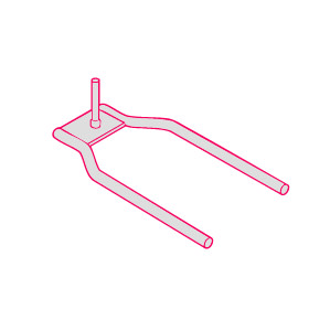 Pied en métal pour roue de voiture