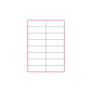 Etiquettes carrées vierges en planche A4 à imprimer