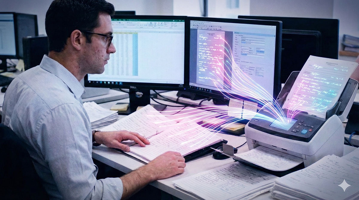 手書き文書を含む文書処理の自動化により、データ入力を効率化