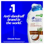 Head & Shoulders Deep Hydration shampoo, the #1 anti-dandruff brand in the world.