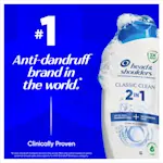 Head & Shoulders Classic Clean 2in1, #1 anti-dandruff brand in the world.