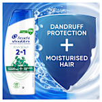 Dandruff protection + moisturised hair