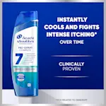 Infographic: Head & Shoulders Pro-Expert 7 Intense Itch Rescue - instantly cools and fights intense itching* over time (*itch related to dandruff).