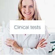 An image of female scenting and the 'clinical tests' on the white square.