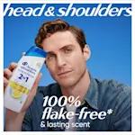 Head & Shoulders Citrus Fresh Shampoo for up to 100% flake-free & purified scalp.