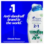 Head & Shoulders Itchy Scalp 2in1 shampoo for 100% dandruff free & moisturised hair.