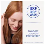 Head & Shoulders product claim Use Every Wash to Boost Dandruff Protection.