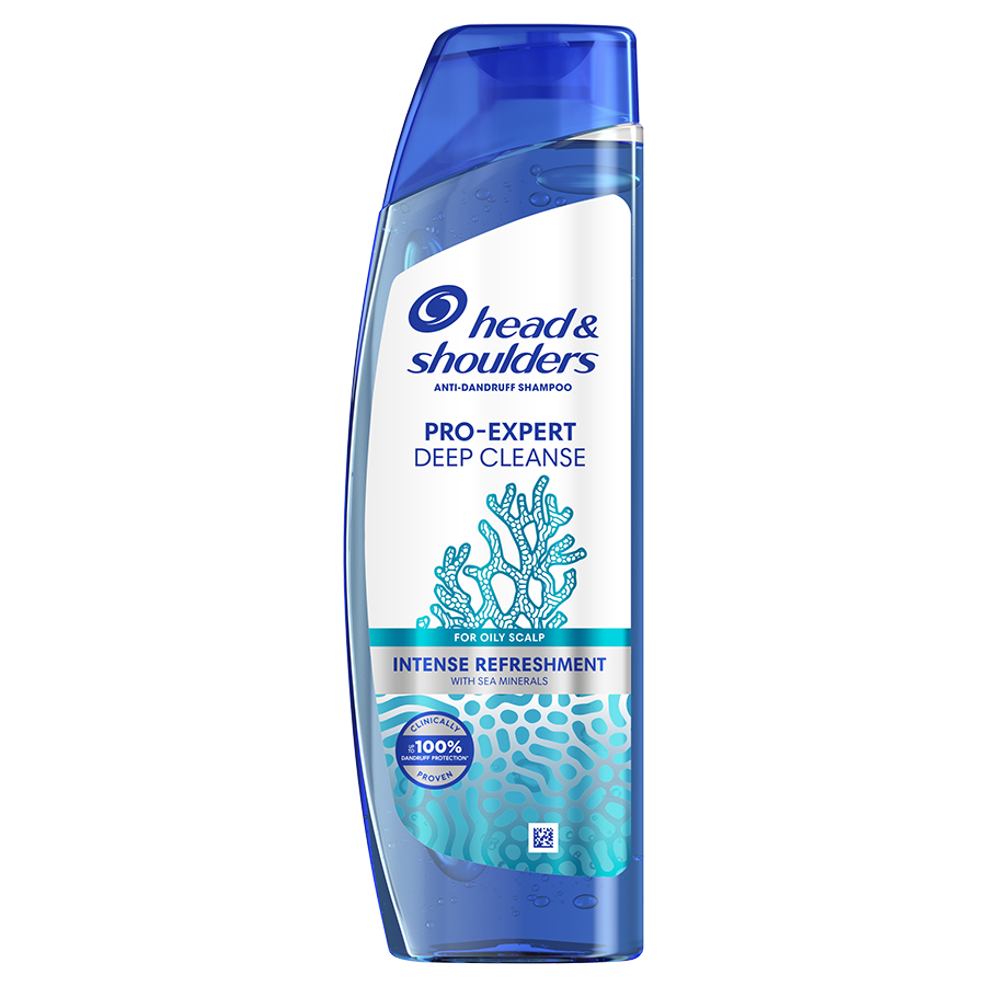 Head&Shoulders Deep Cleanse Itch Prevention Shampoo - 400 ml bottle.