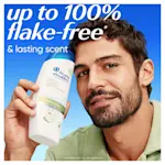 Head & Shoulders Apple Fresh Anti-Dandruff Shampoo, up to 100% flake-free.
