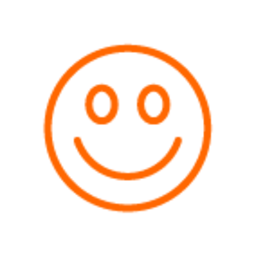 orange smile icon