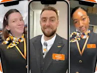 easyJet AR lens orange spirit