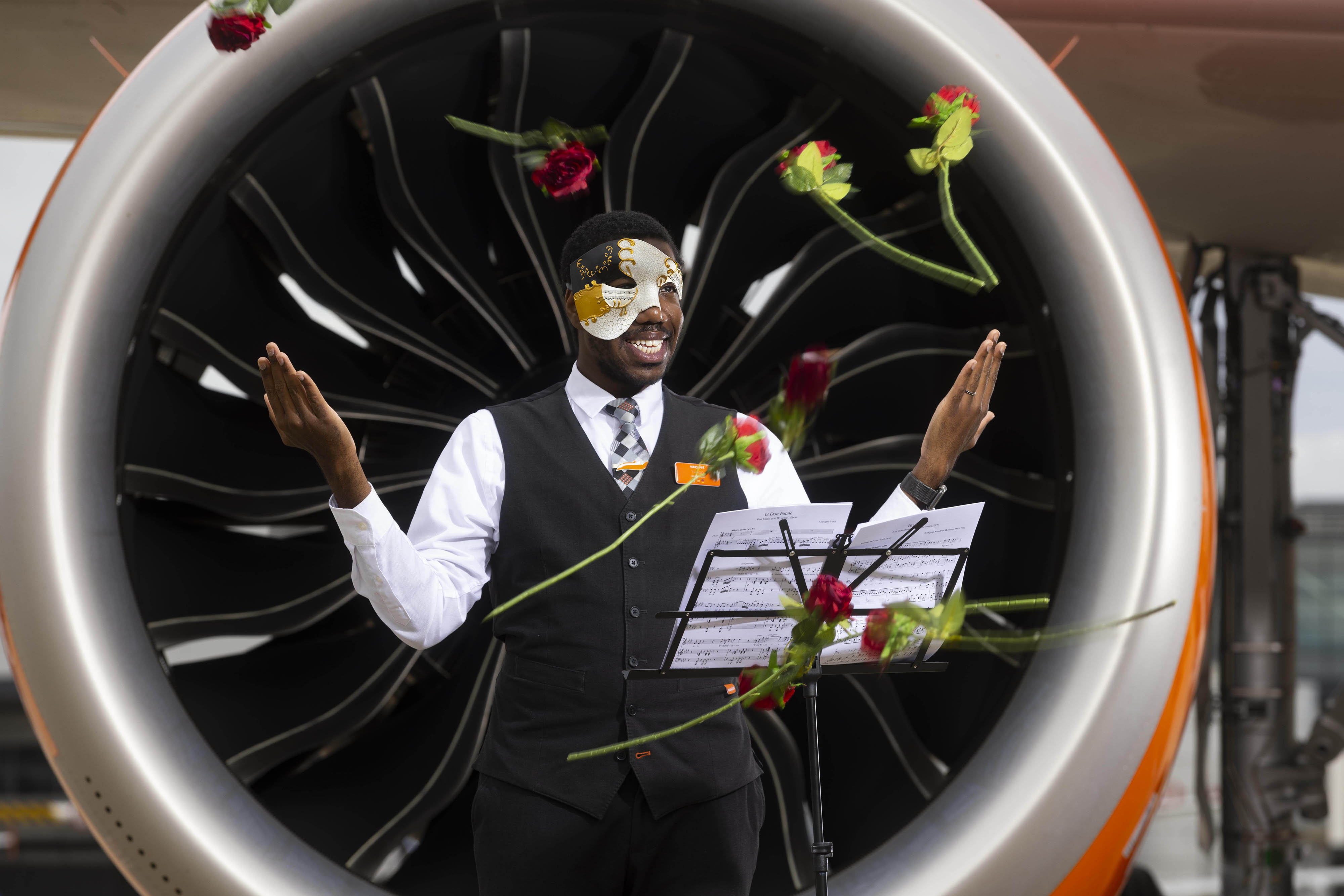 easyJet cabin crew opera singer