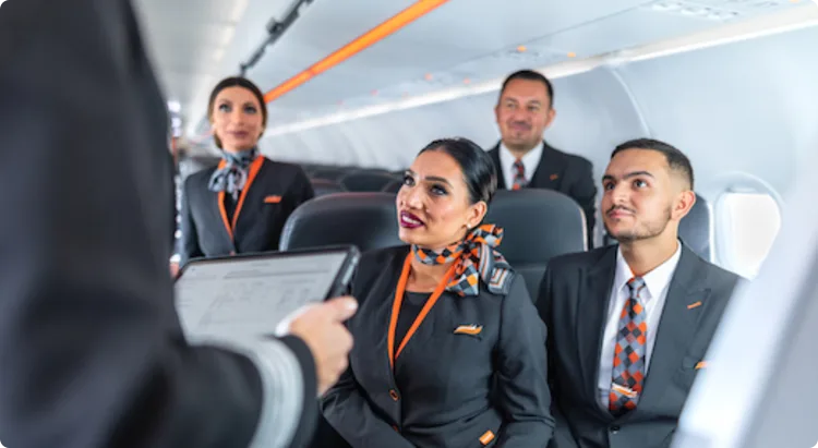 EasyJet cabin crew briefing