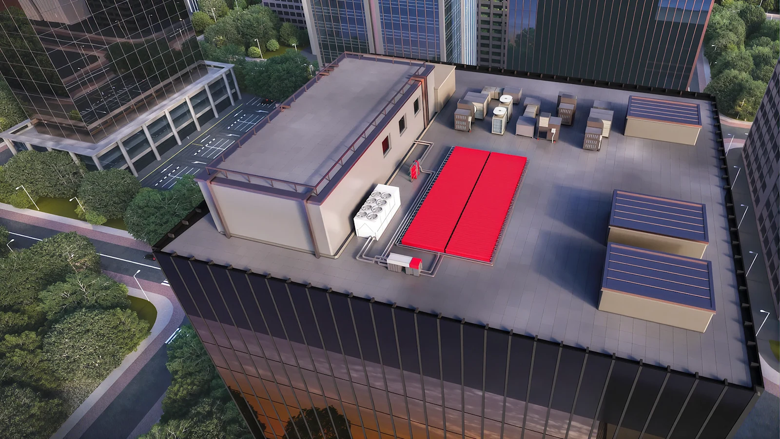 Office Building served by IceBrick