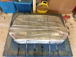 Battery as it arrived on the pallet