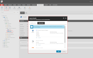 Sitecore Presentation Details dialog showing Composite Components 
