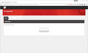 Ez Importer Upload Screen
