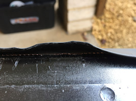 Prying open the battery case