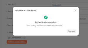 Postman Token Generation Success