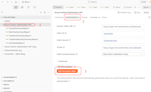 Click the orange "Get new access token" button to generate a new token.
