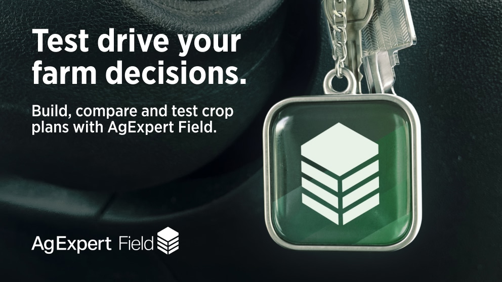 Test drive your farm decisions. Build, compare and test crop plans with AgExpert Field. 