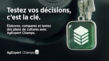 Testez vos décisions, c’est la clé. Élaborez, comparez et testez des plans de cultures avec AgExpert Champs.