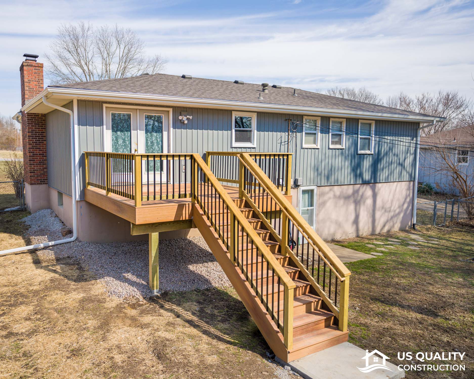 Siding, Concrete Patio & Composite Deck