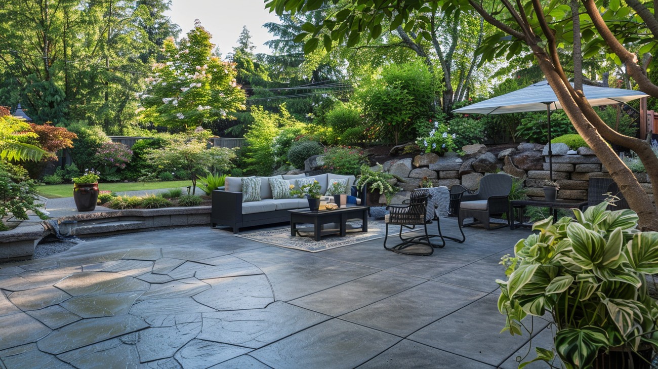 concrete patios ideas photo