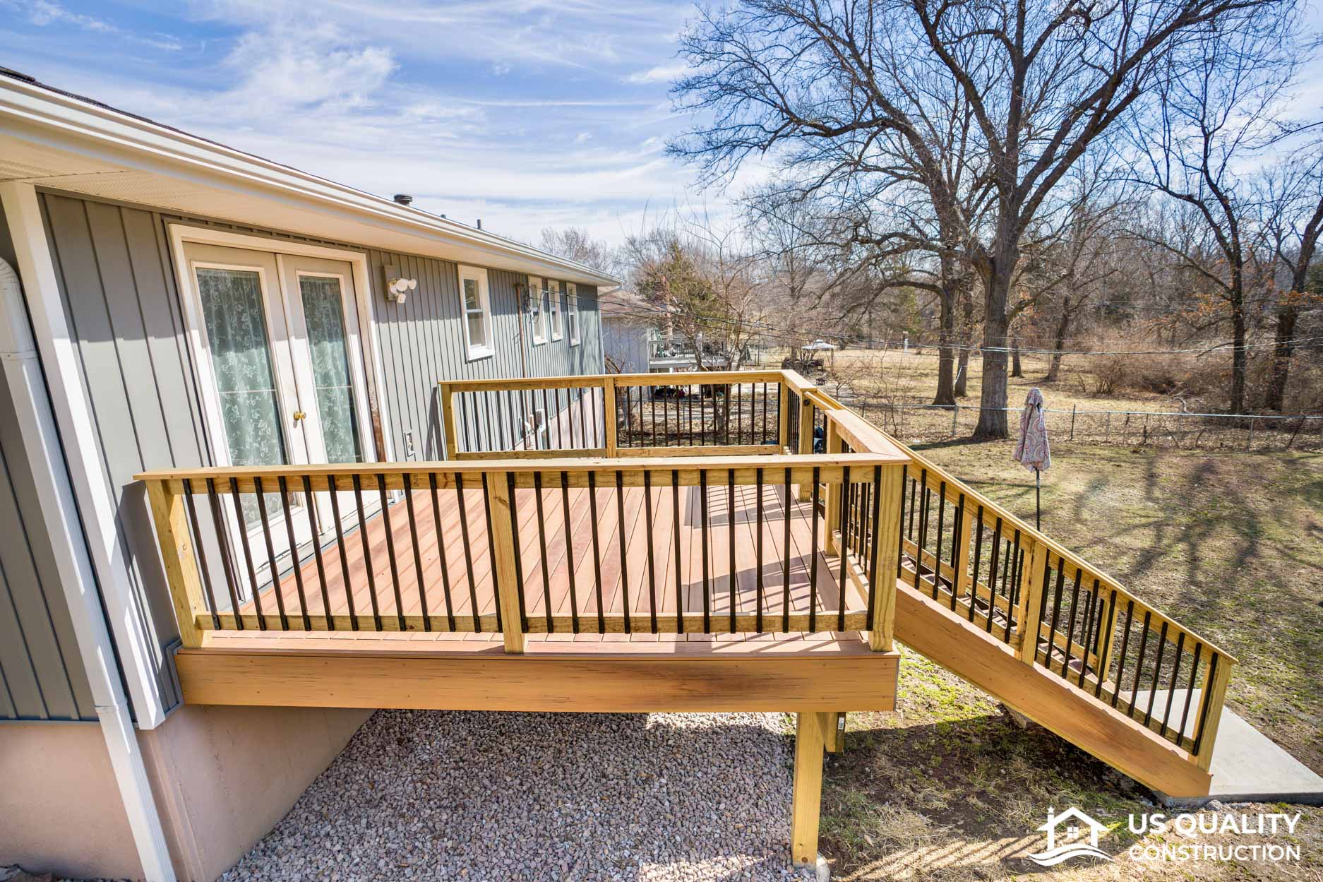 Siding, Concrete Patio & Composite Deck