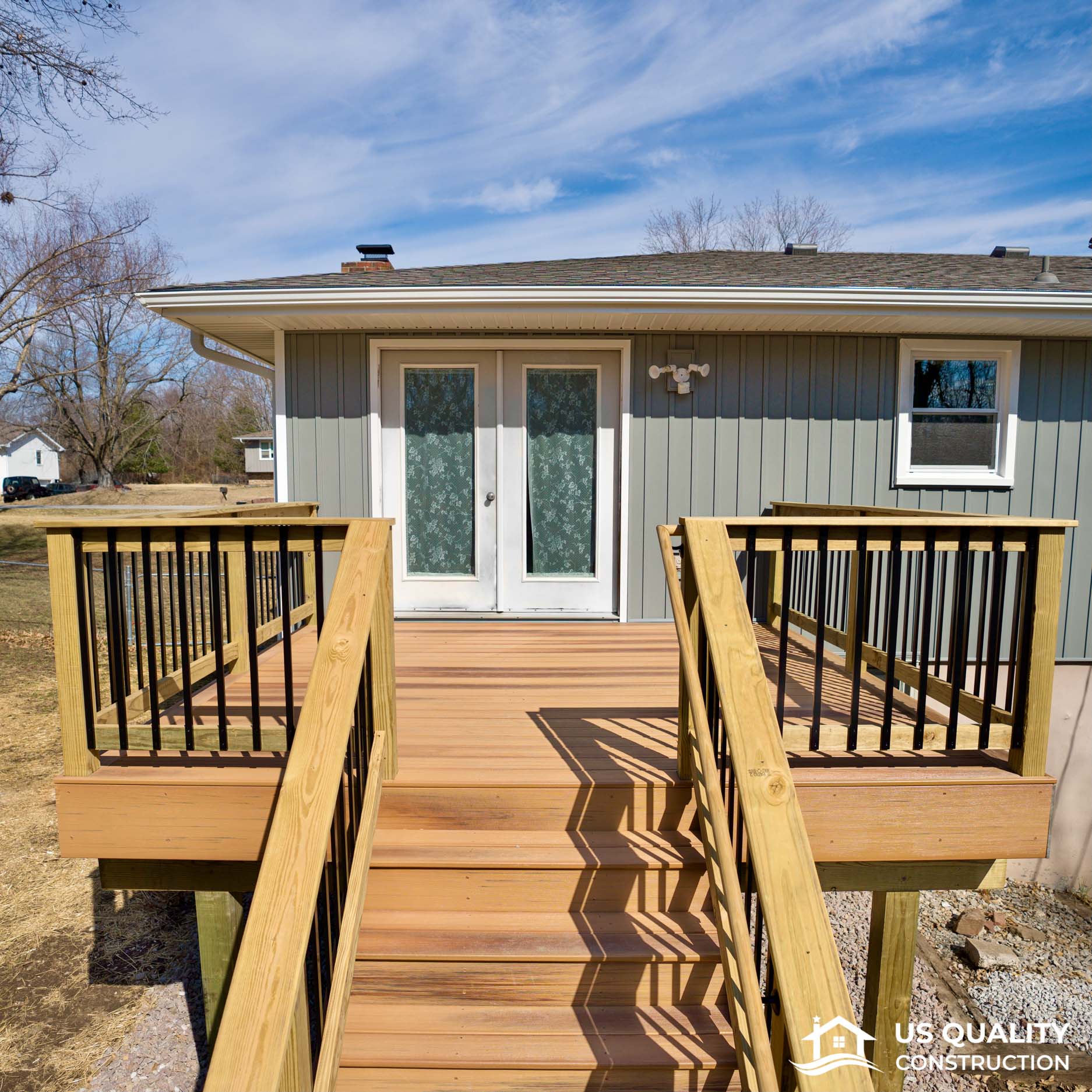 Siding, Concrete Patio & Composite Deck