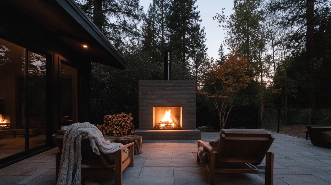 best outside fireplace