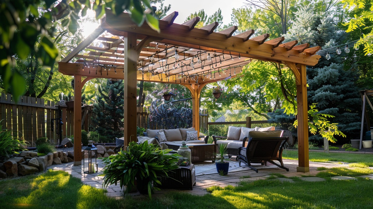 Pergola installation photo