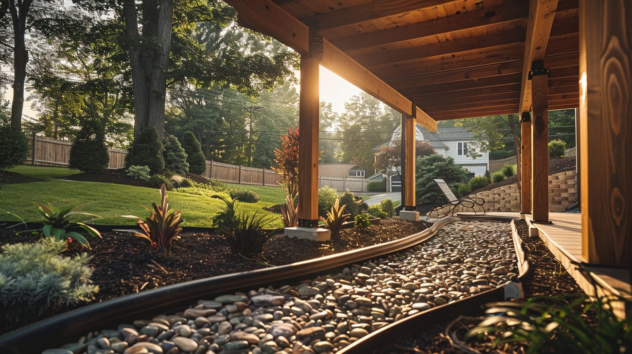 under deck drainage system photo