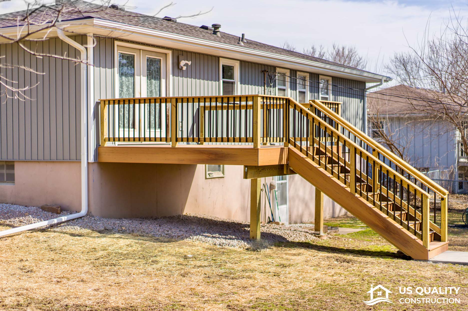 Siding, Concrete Patio & Composite Deck