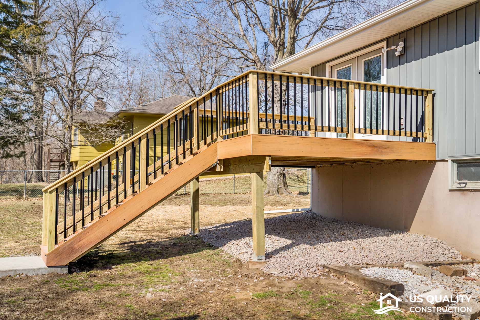 Siding, Concrete Patio & Composite Deck