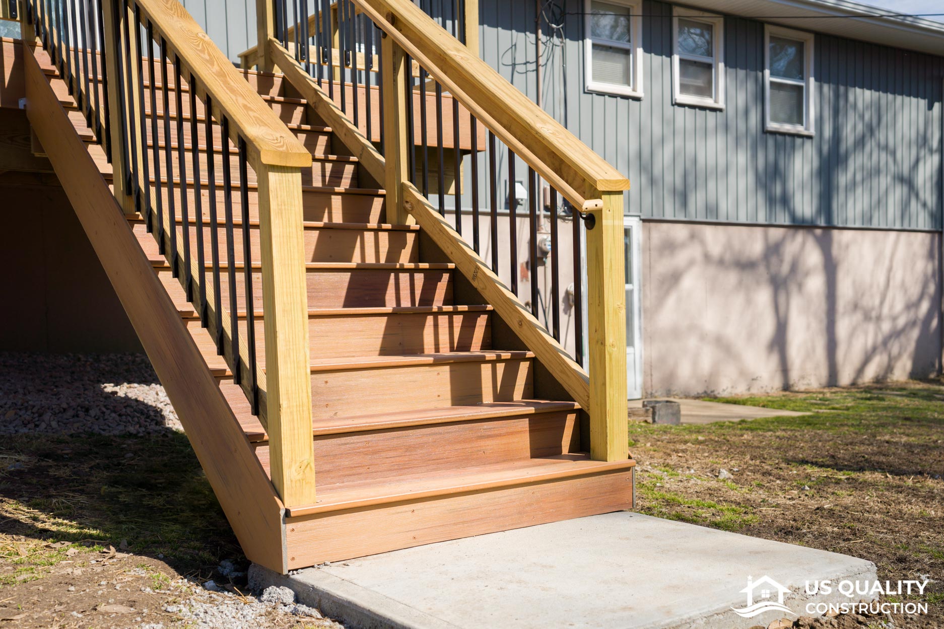 Siding, Concrete Patio & Composite Deck