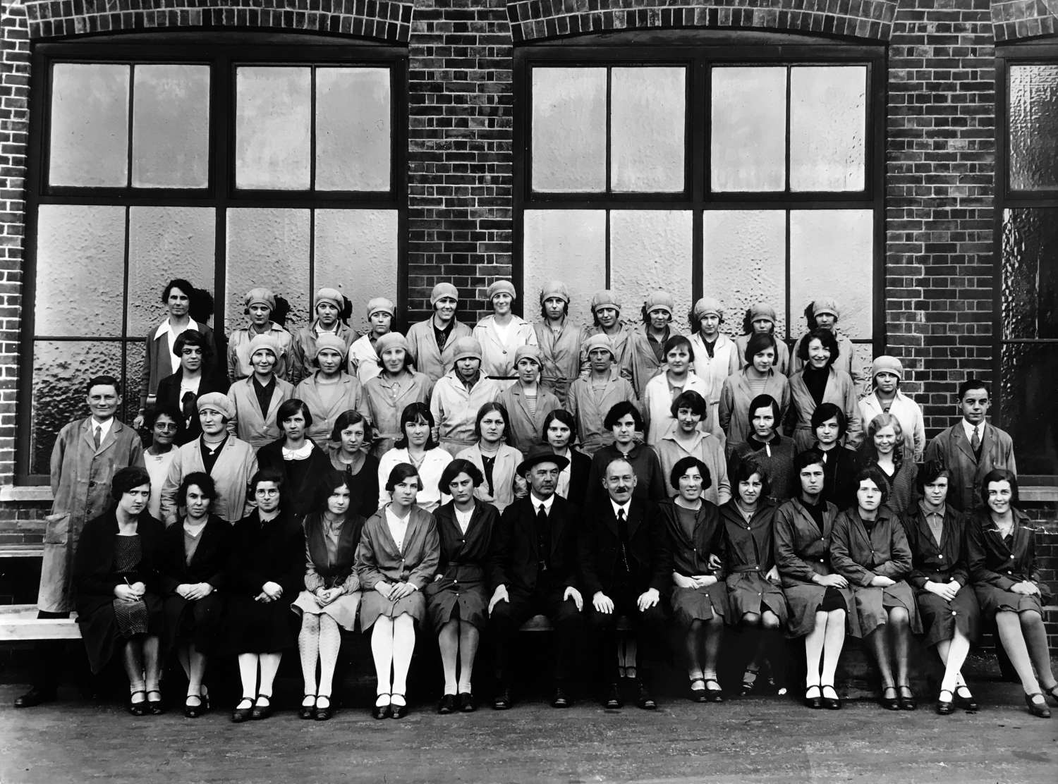 Group photograph of the employees of the Monotype Matrix Factory, 1930s. Courtesy Richard Cooper